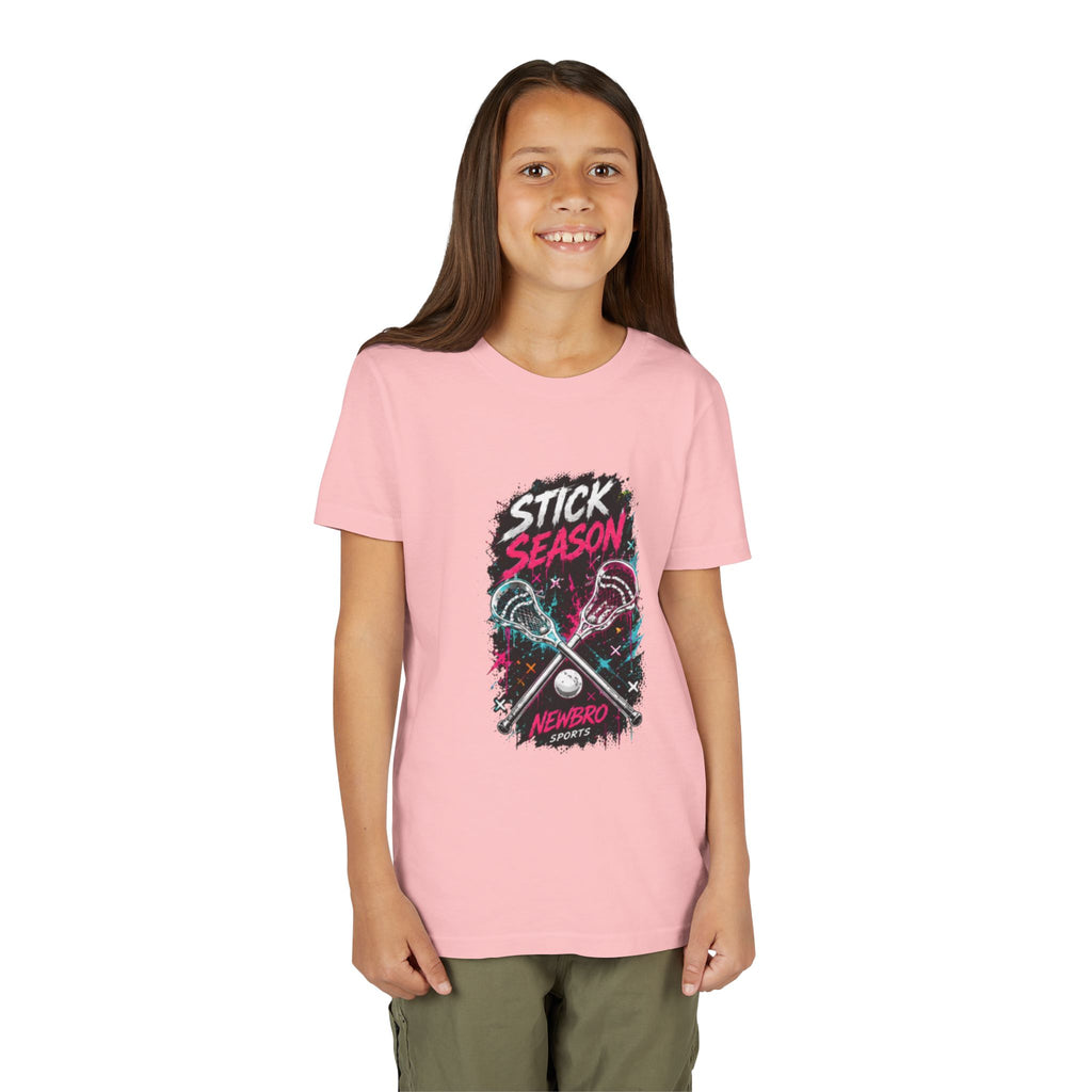 Youth Lacrosse Tee – "Stick Season" Graphic Short Sleeve