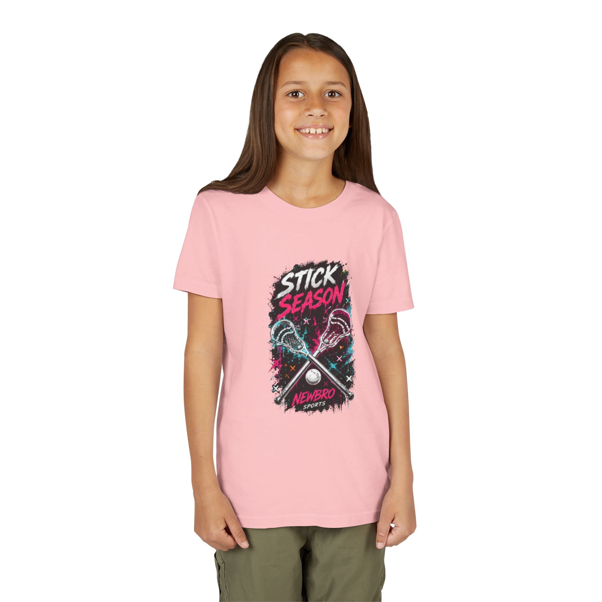 Youth Lacrosse Tee – "Stick Season" Graphic Short Sleeve