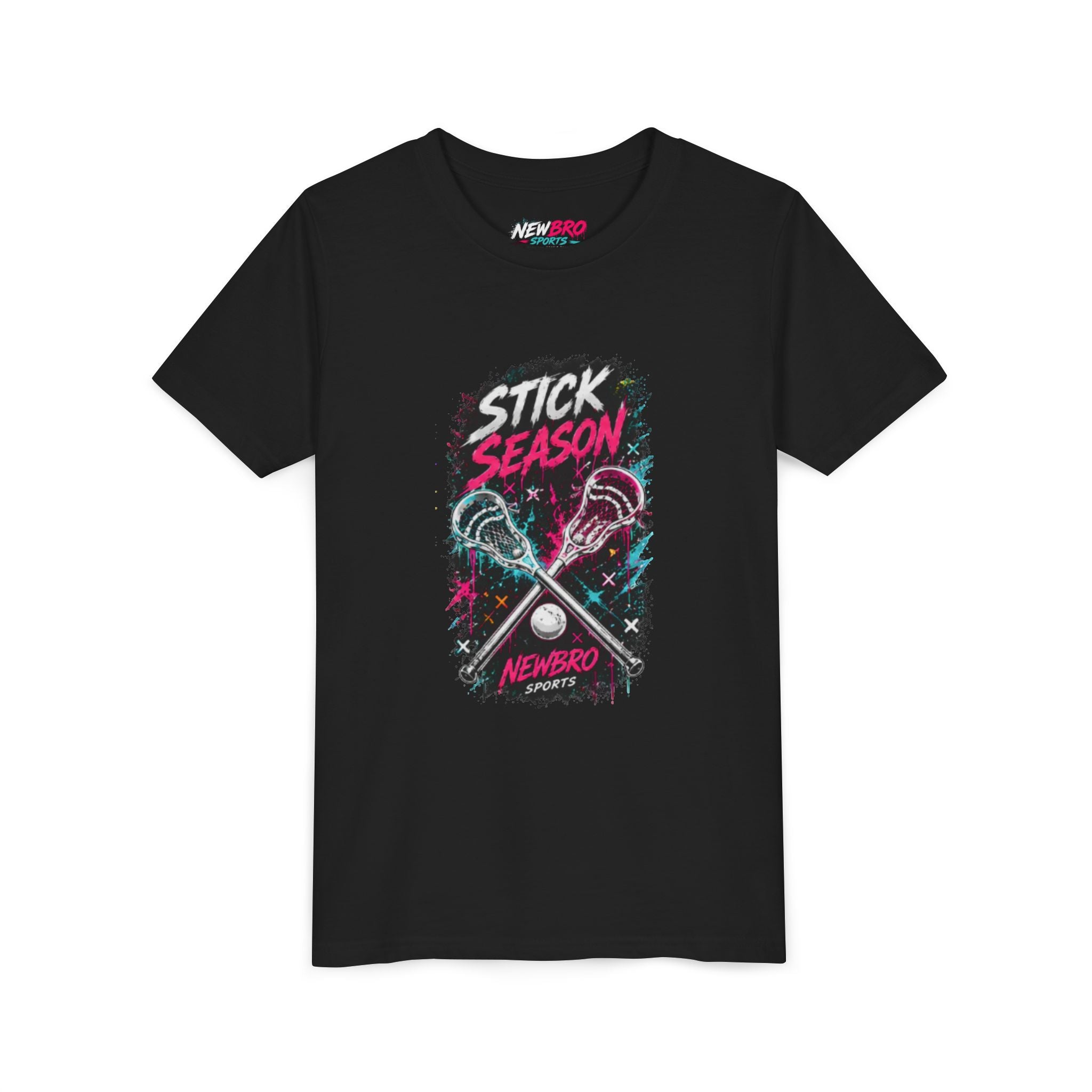 Youth Lacrosse Tee – "Stick Season" Graphic Short Sleeve