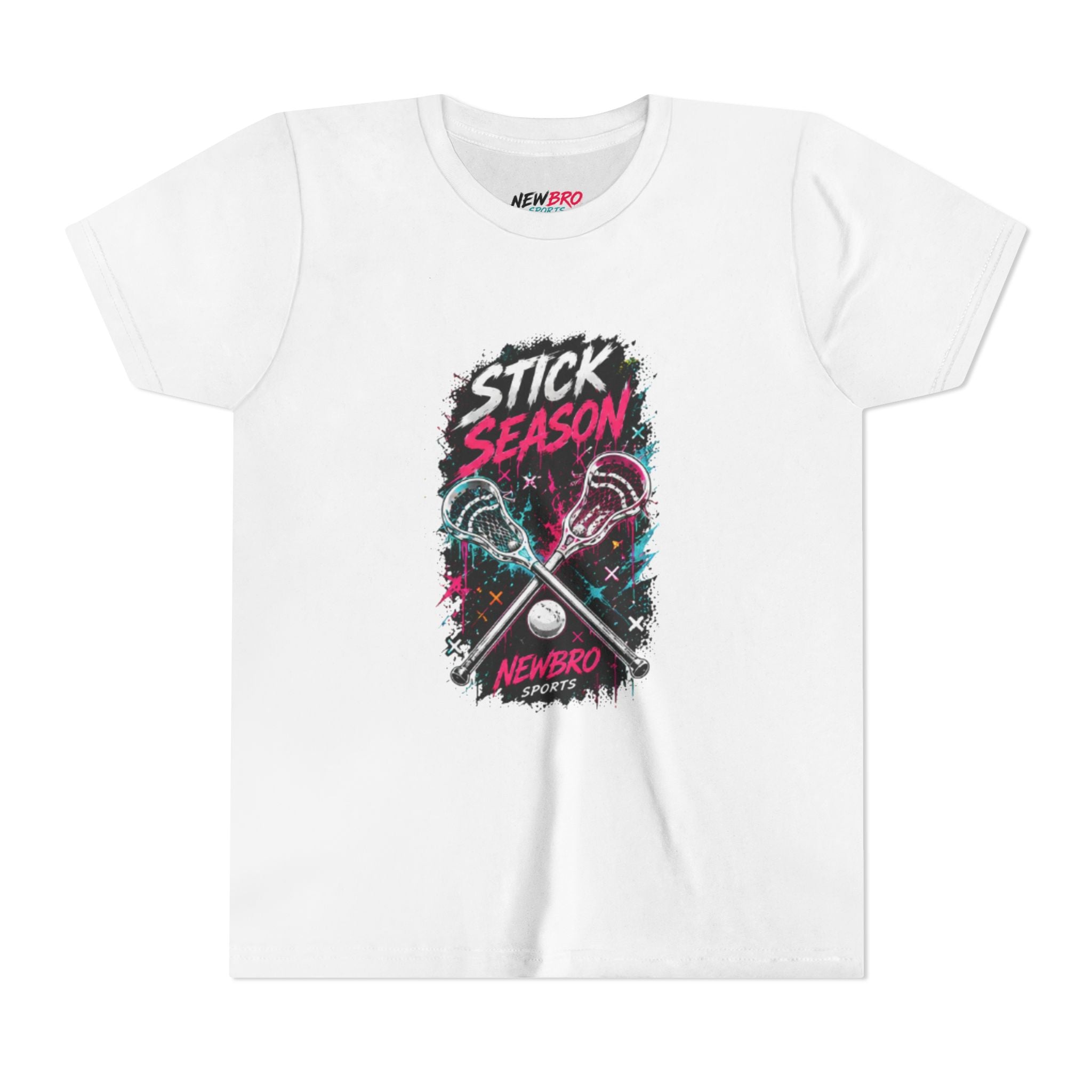 Youth Lacrosse Tee – "Stick Season" Graphic Short Sleeve