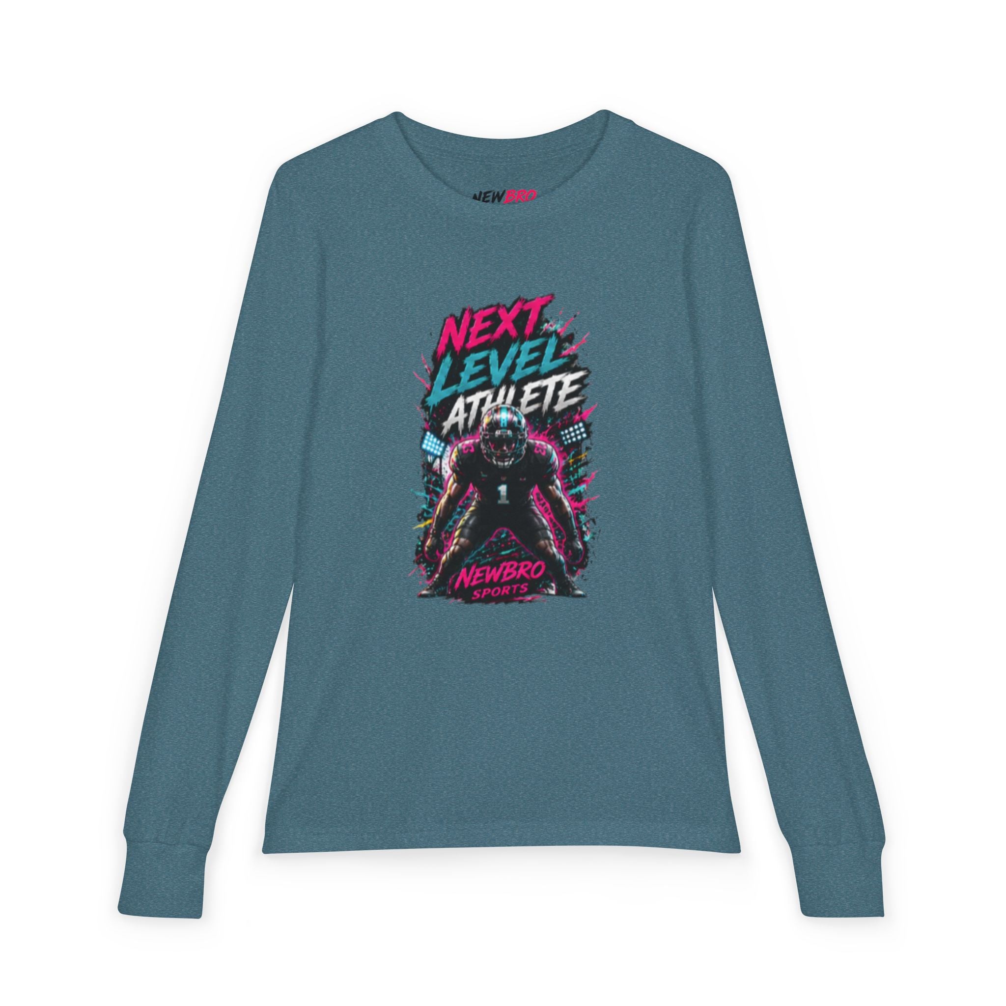 Next Level Athlete Youth Long Sleeve Tee — Retro Gamer Sports Graphic Shirt