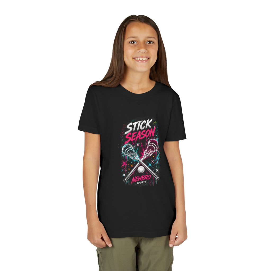 Youth Lacrosse Tee – "Stick Season" Graphic Short Sleeve