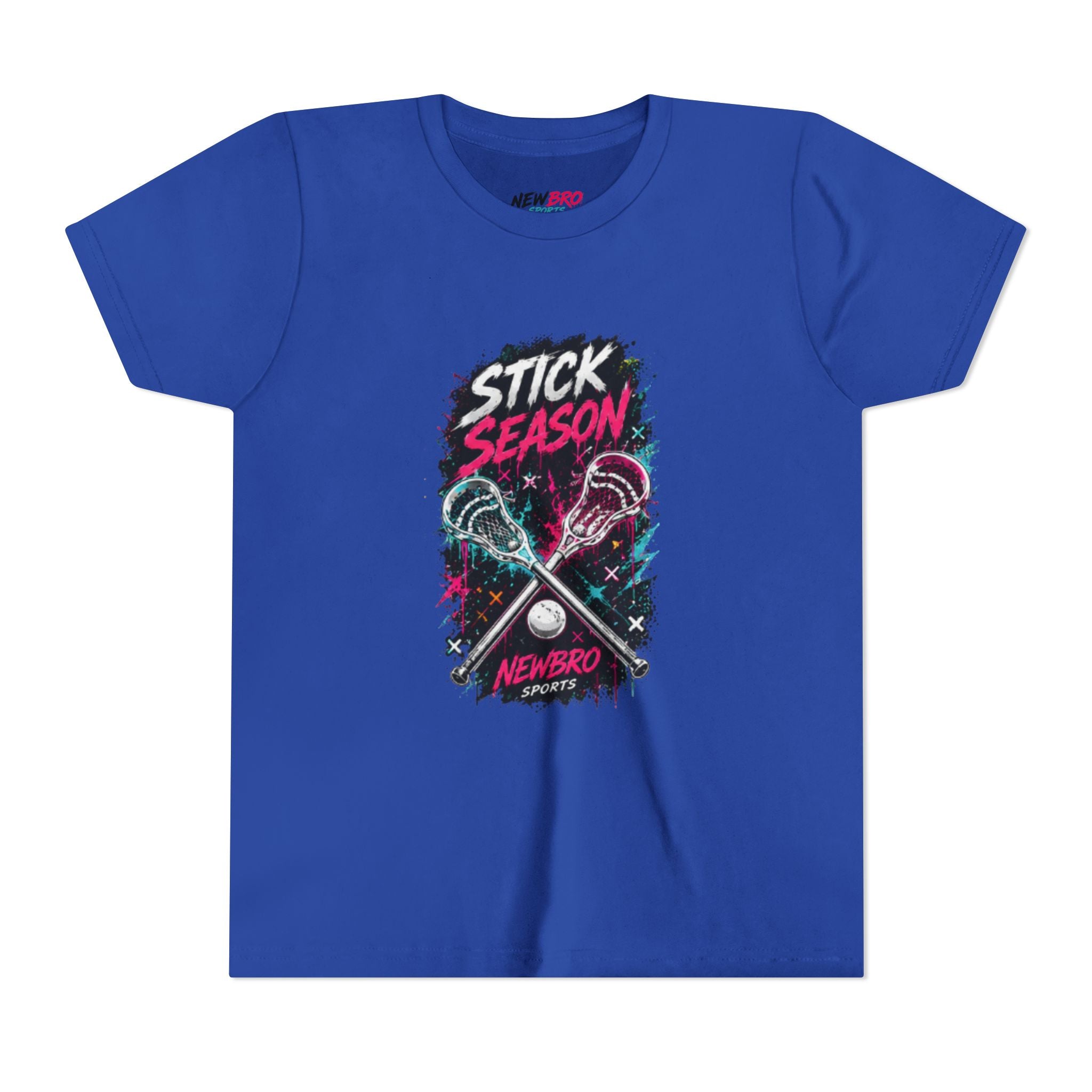 Youth Lacrosse Tee – "Stick Season" Graphic Short Sleeve