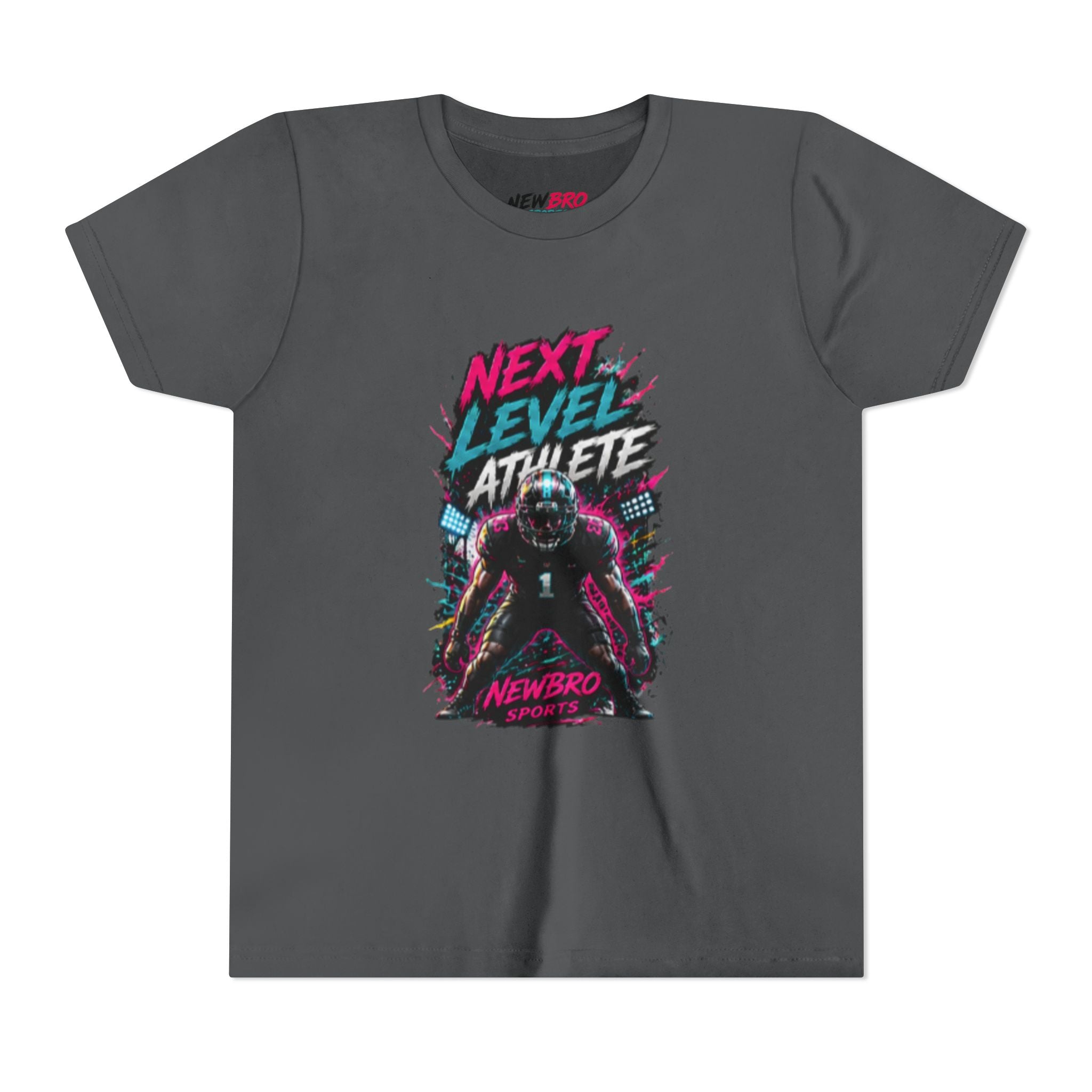 Youth Tee - "Next Level Athlete" Football Graphic Shirt