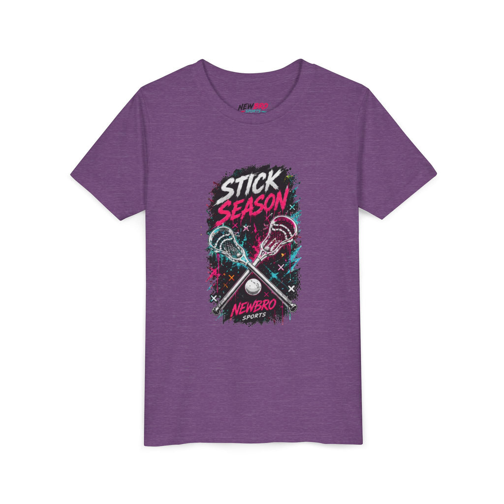 Youth Lacrosse Tee – "Stick Season" Graphic Short Sleeve