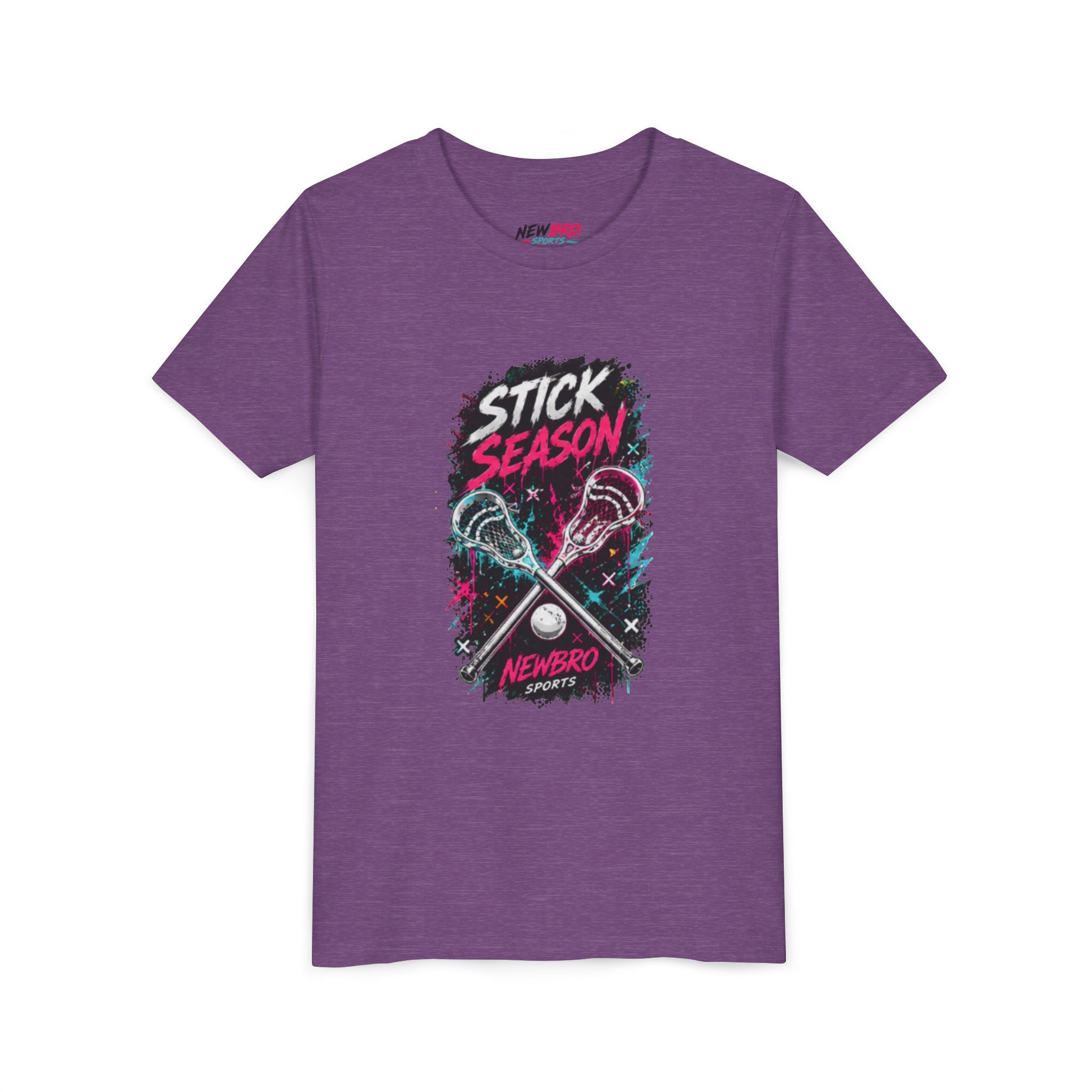 Youth Lacrosse Tee – "Stick Season" Graphic Short Sleeve