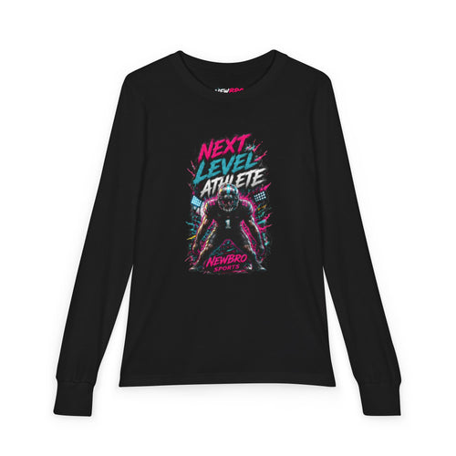 Next Level Athlete Youth Long Sleeve Tee — Retro Gamer Sports Graphic Shirt