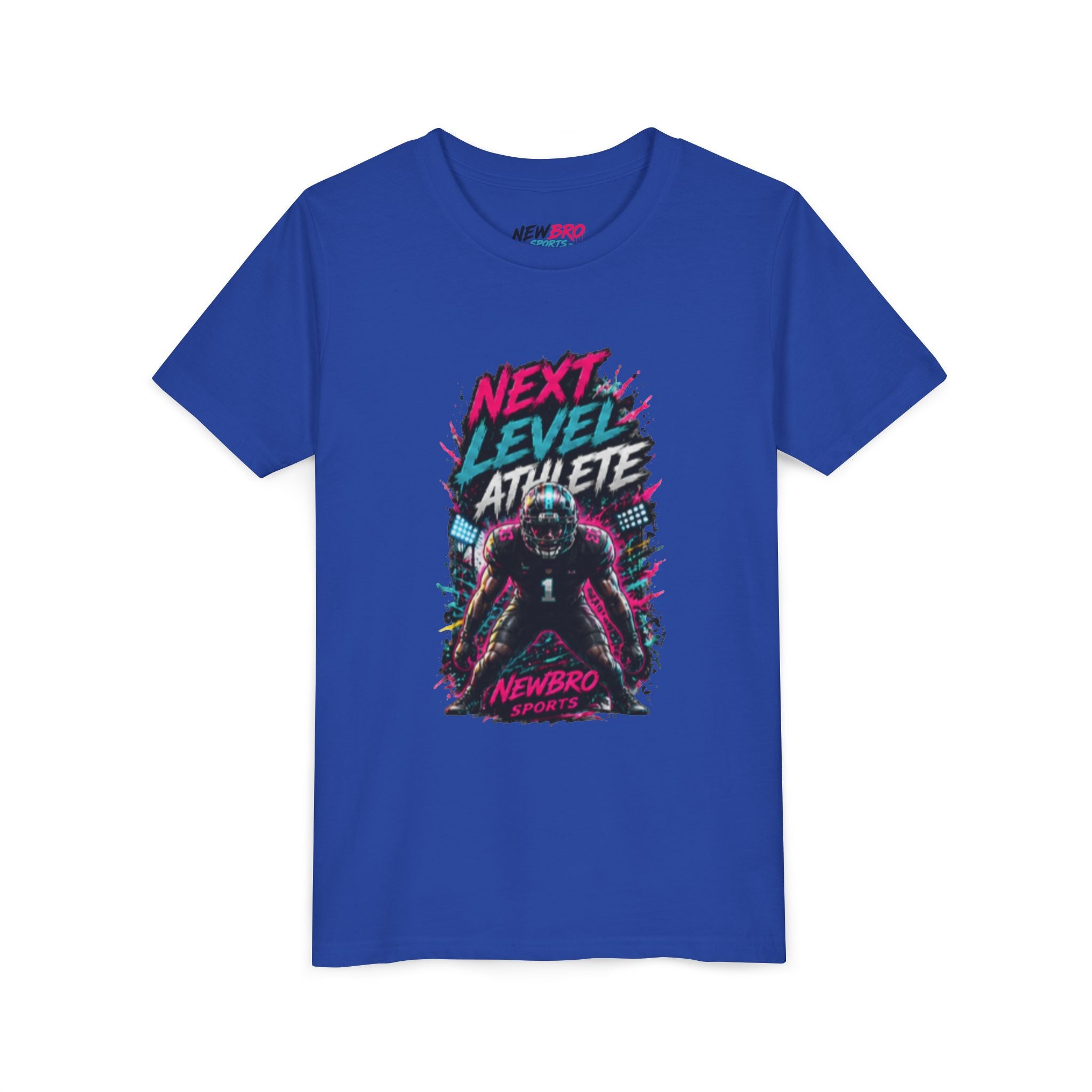 Youth Tee - "Next Level Athlete" Football Graphic Shirt