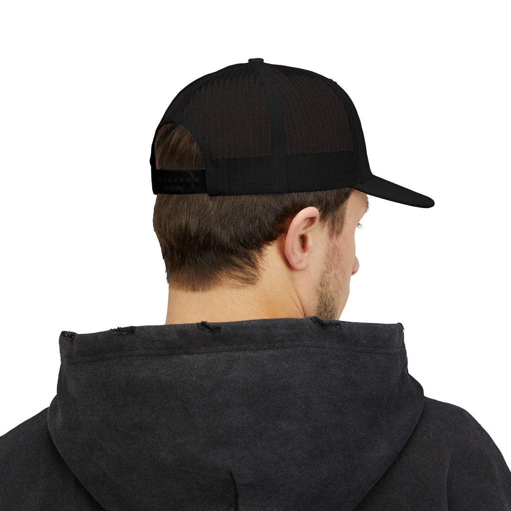 Snapback Trucker Cap — "New Bro Sports" Retro Paint-Style Logo