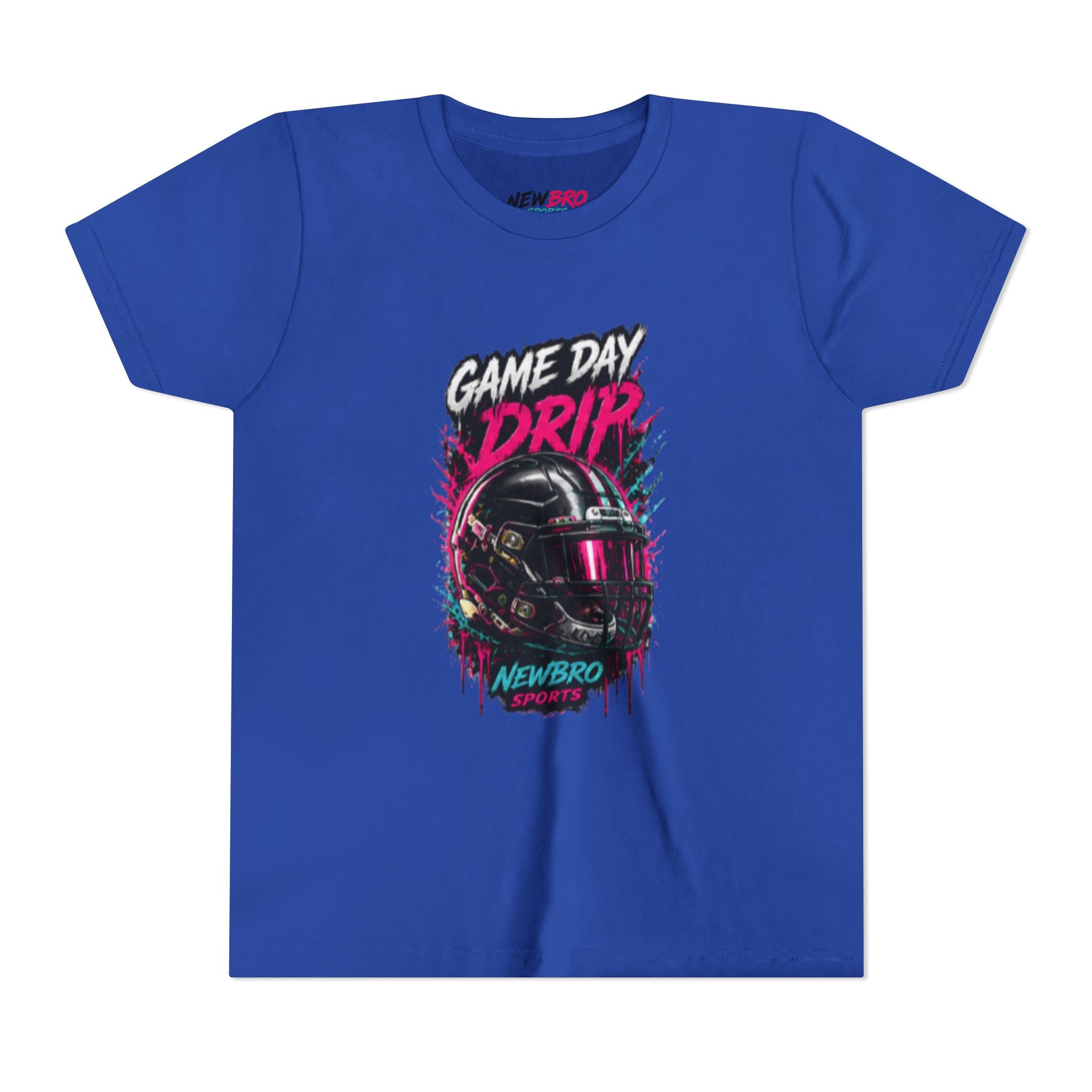 Youth Tee — "Game Day Drip" Helmet Graphic