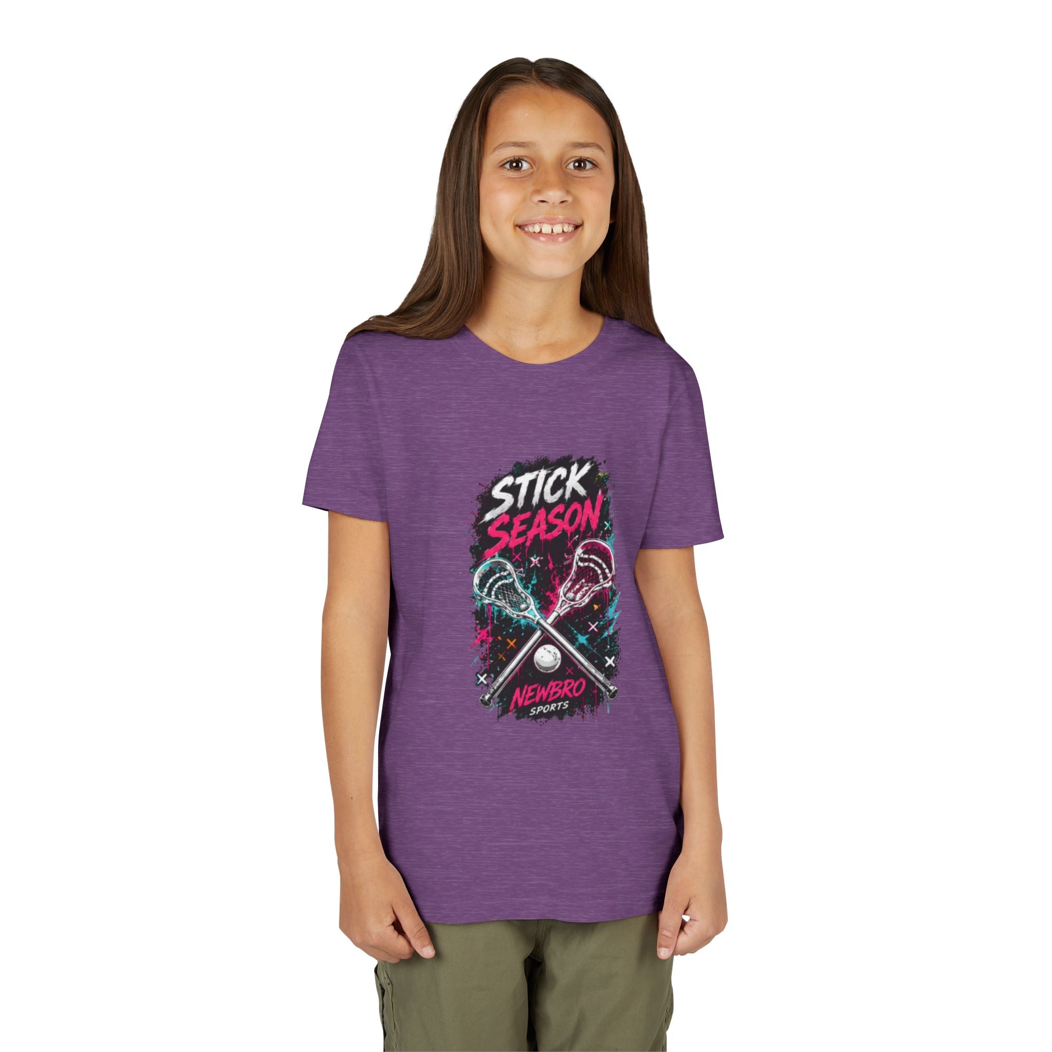 Youth Lacrosse Tee – "Stick Season" Graphic Short Sleeve