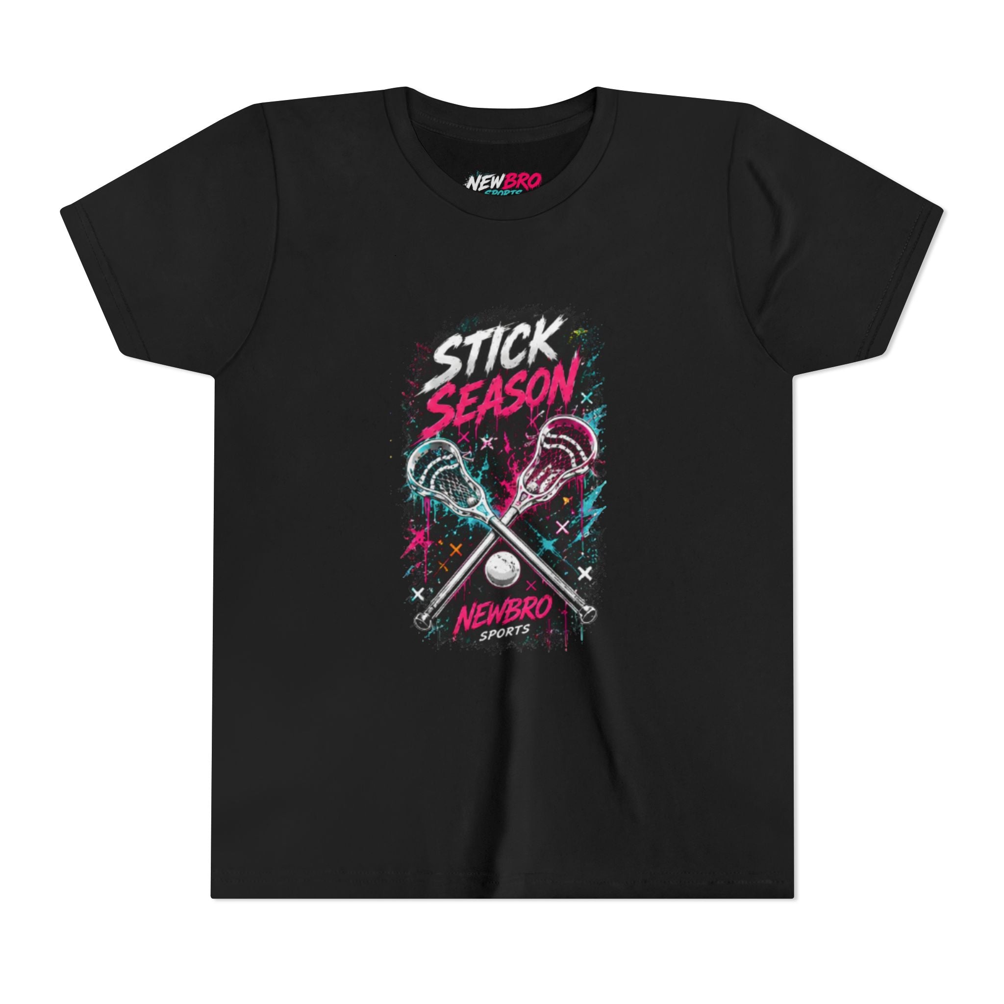 Youth Lacrosse Tee – "Stick Season" Graphic Short Sleeve