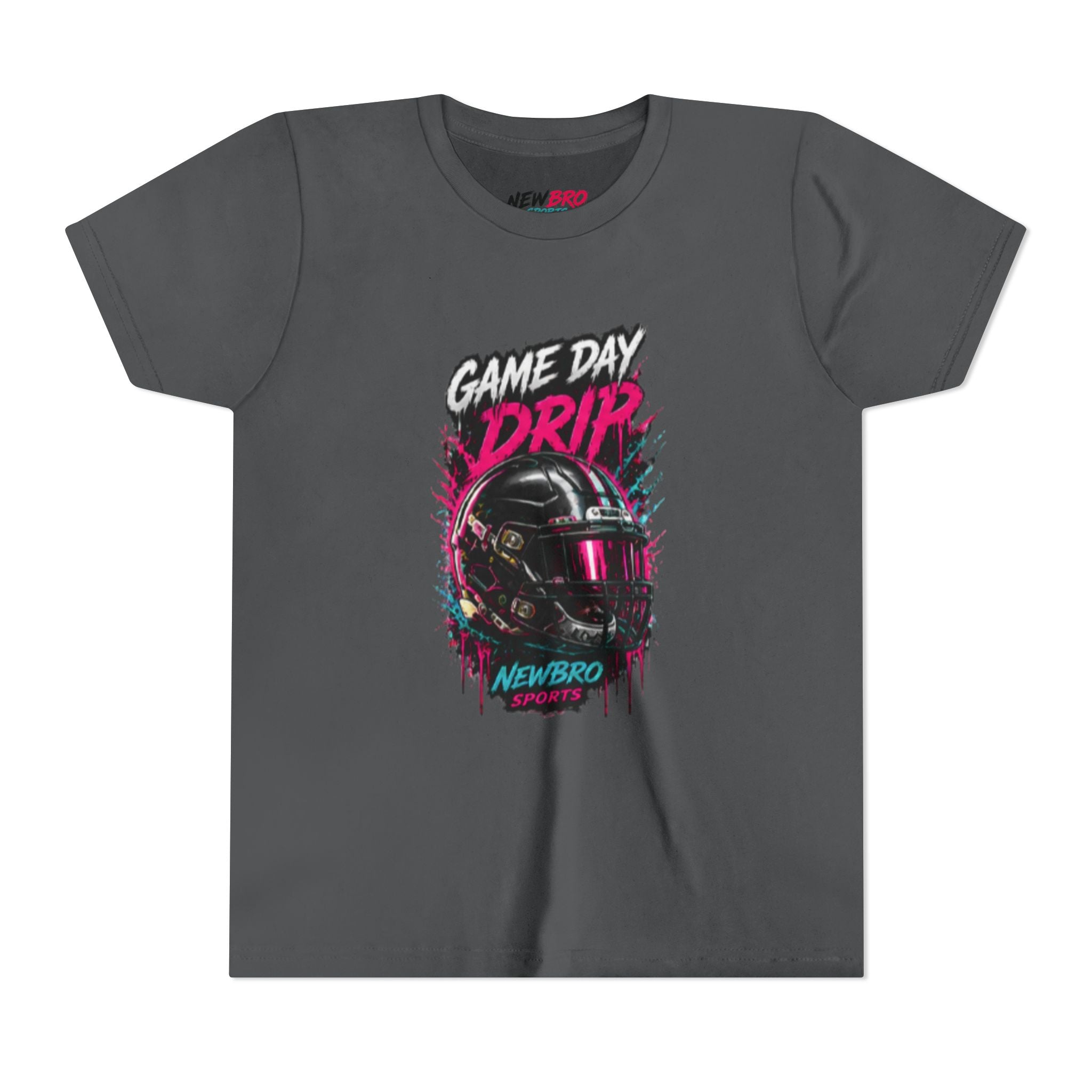 Youth Tee — "Game Day Drip" Helmet Graphic