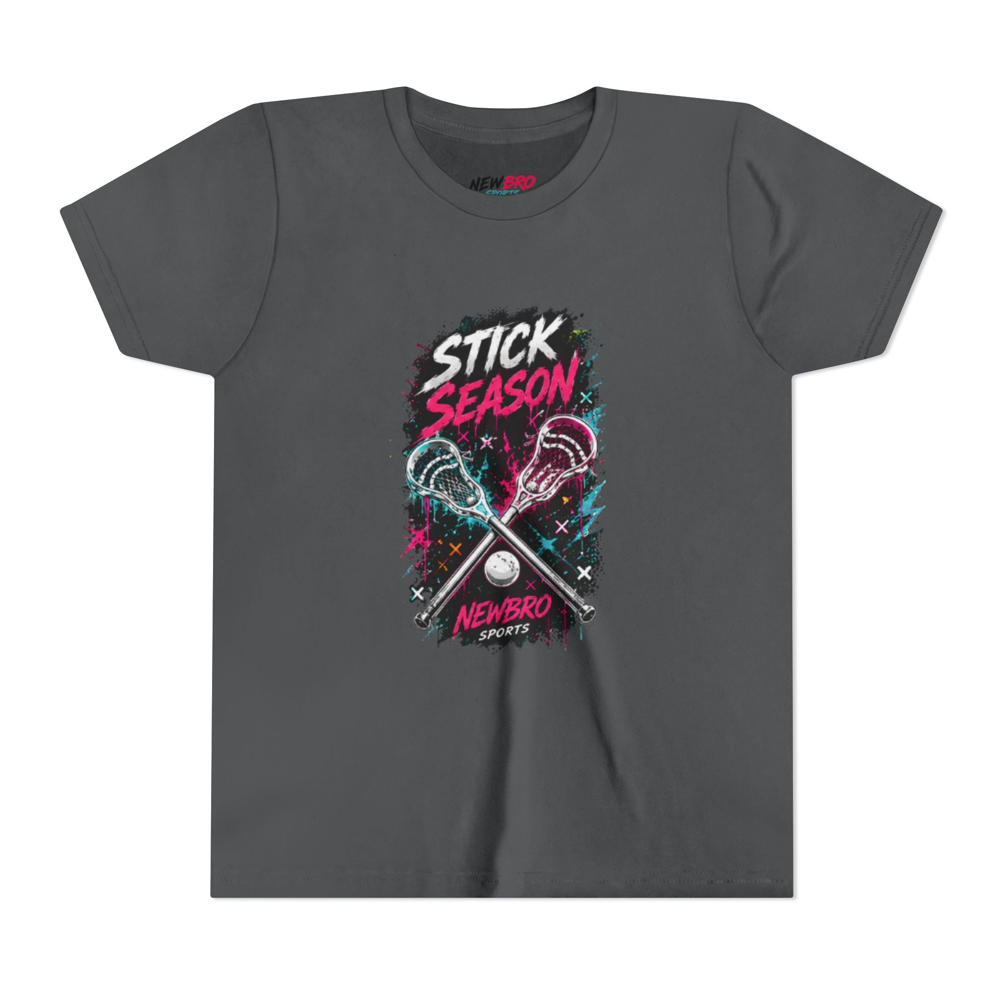 Youth Lacrosse Tee – "Stick Season" Graphic Short Sleeve