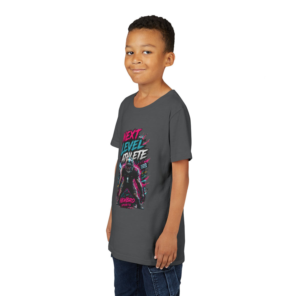 Youth Tee - "Next Level Athlete" Football Graphic Shirt