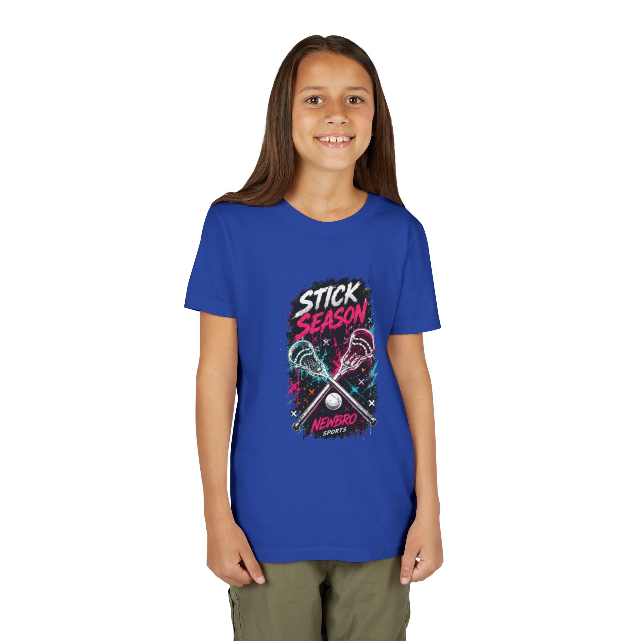 Youth Lacrosse Tee – "Stick Season" Graphic Short Sleeve