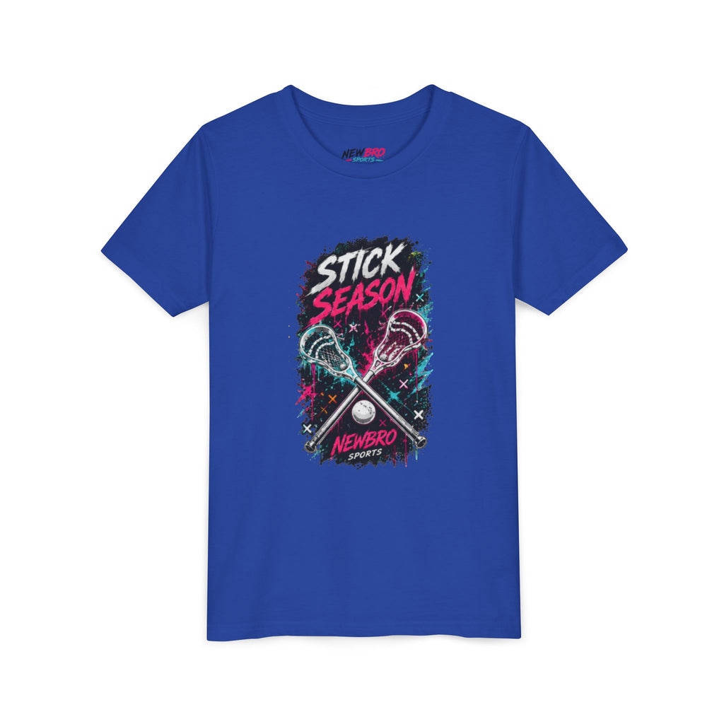 Youth Lacrosse Tee – "Stick Season" Graphic Short Sleeve