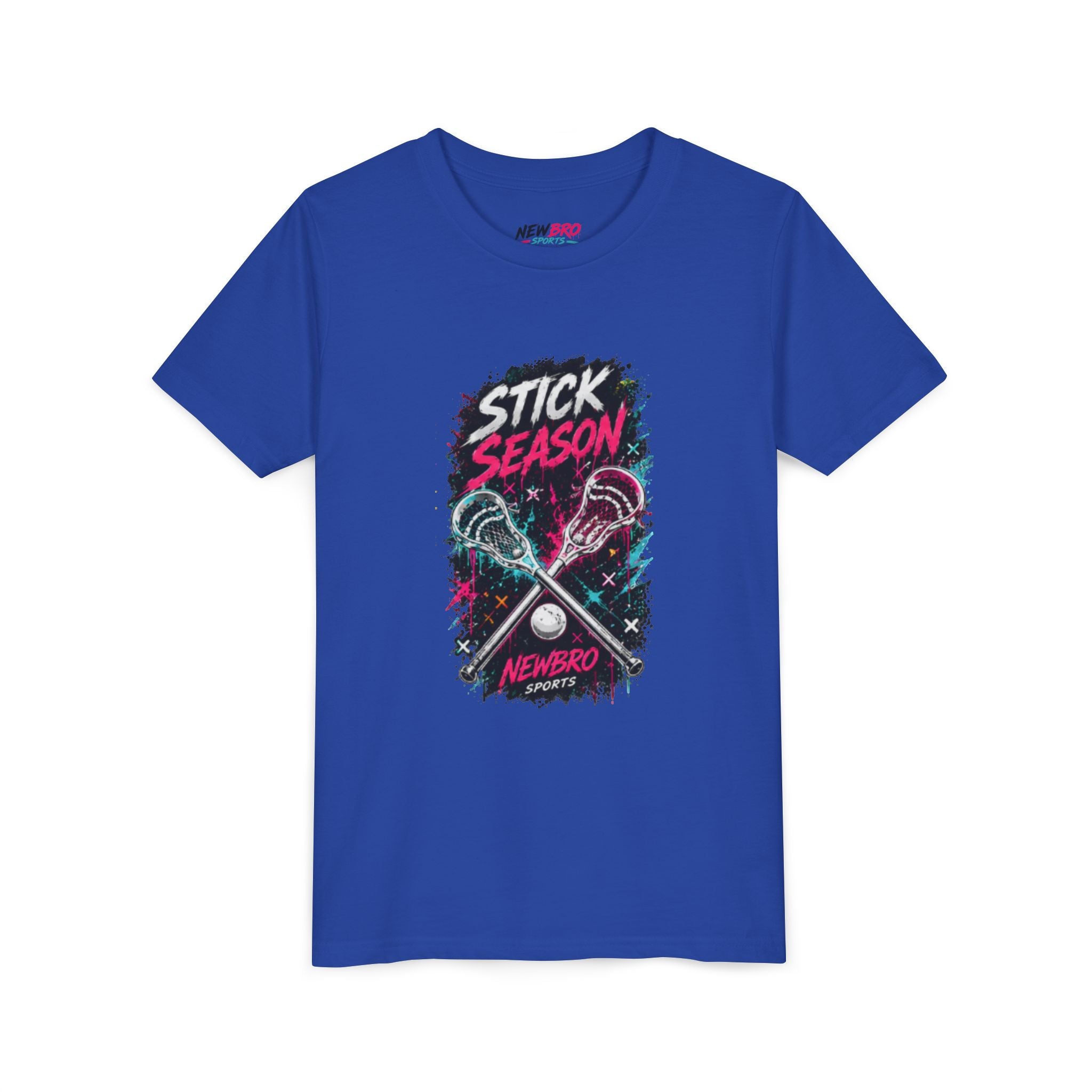 Youth Lacrosse Tee – "Stick Season" Graphic Short Sleeve