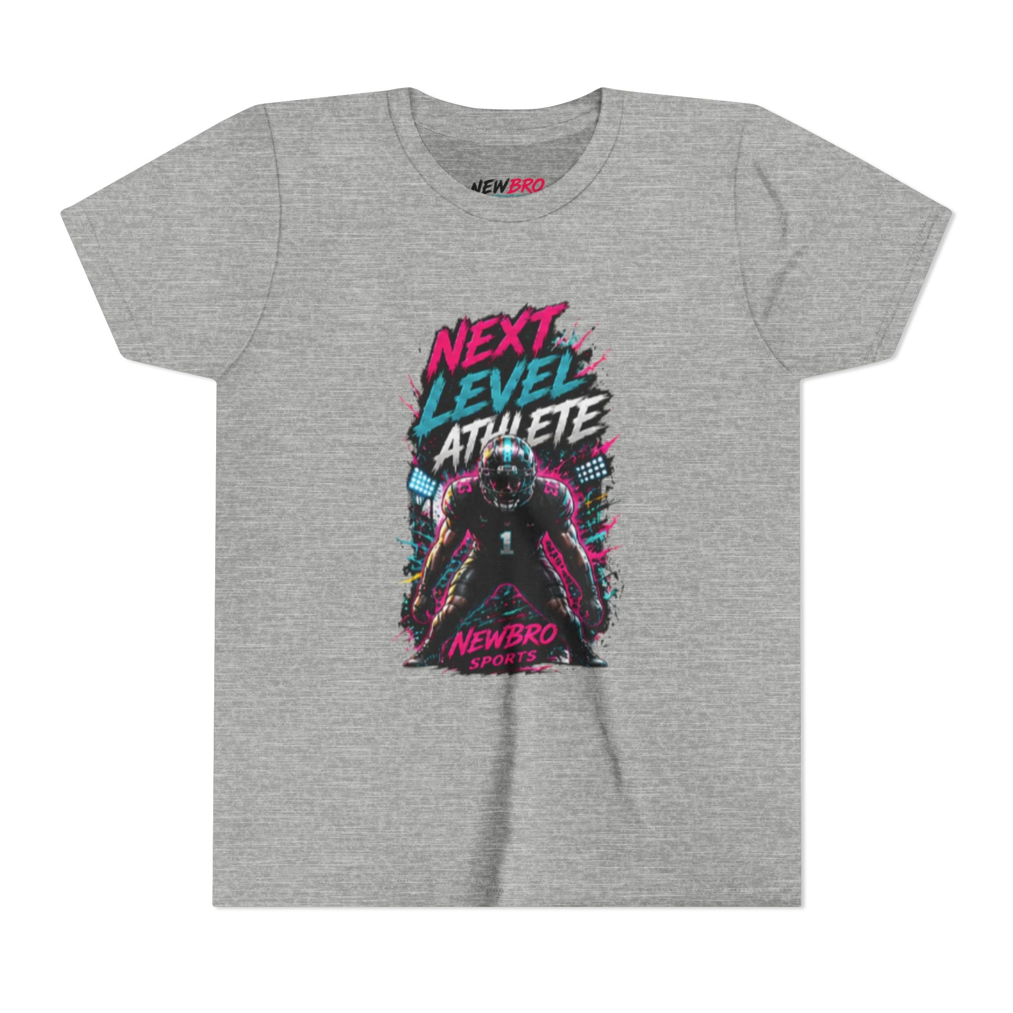 Youth Tee - "Next Level Athlete" Football Graphic Shirt