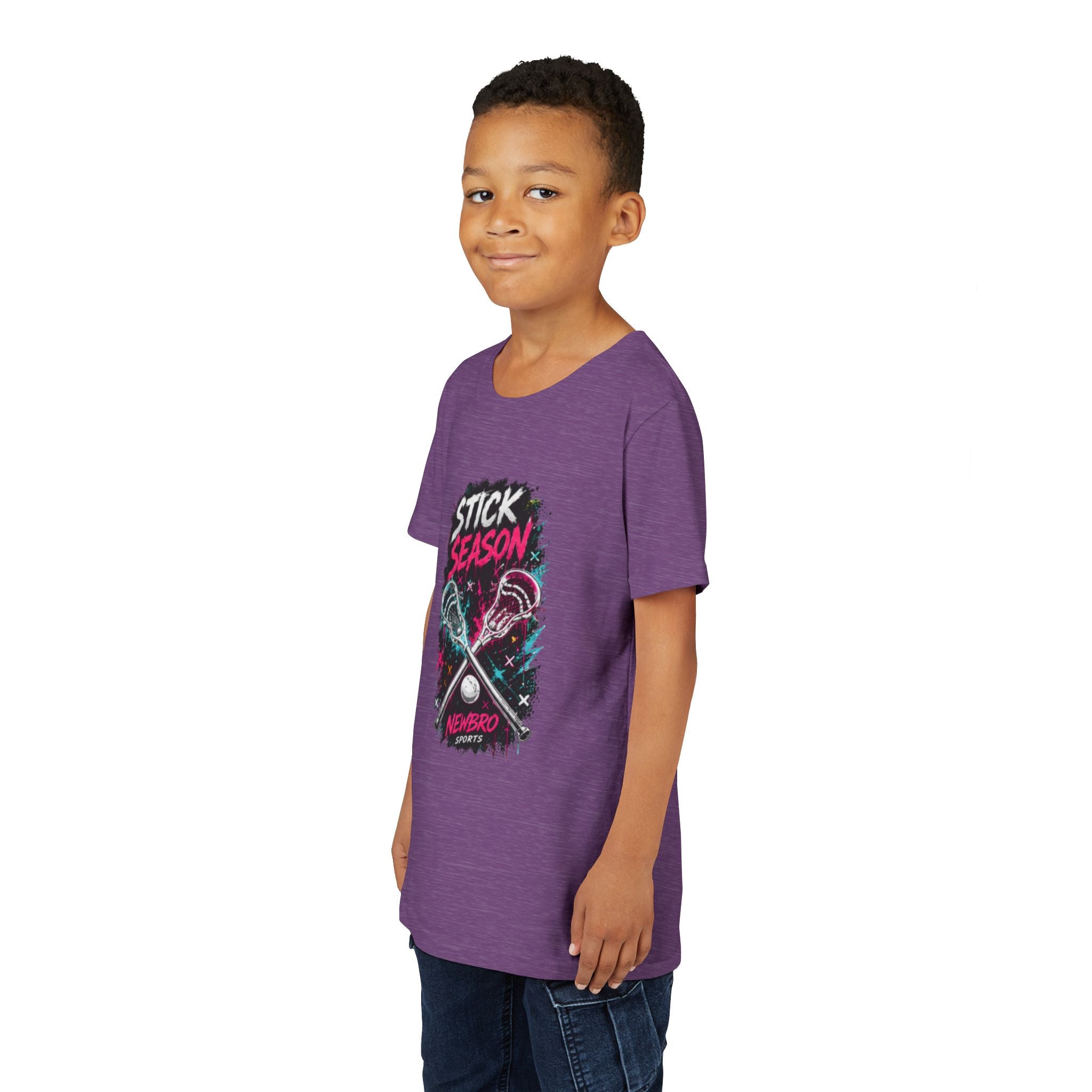 Youth Lacrosse Tee – "Stick Season" Graphic Short Sleeve