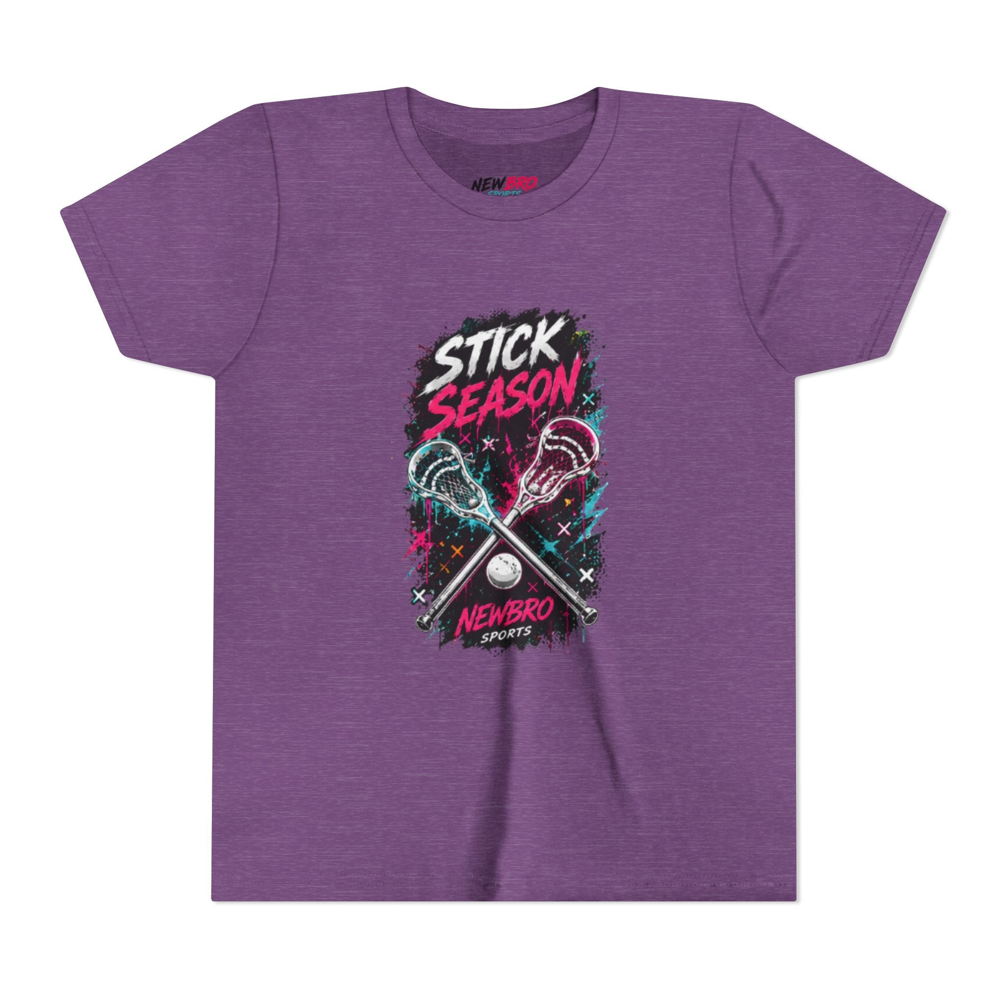 Youth Lacrosse Tee – "Stick Season" Graphic Short Sleeve