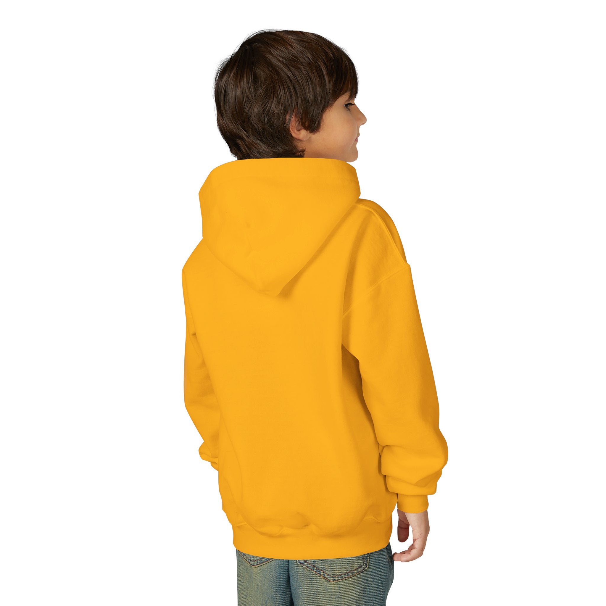 Youth Hoodie - "NEWBRO" Neon Football Graphic