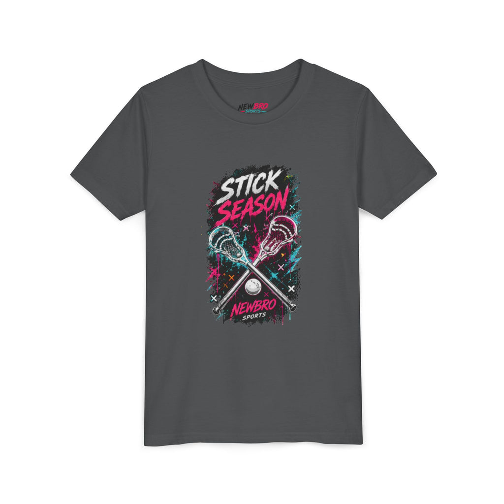Youth Lacrosse Tee – "Stick Season" Graphic Short Sleeve