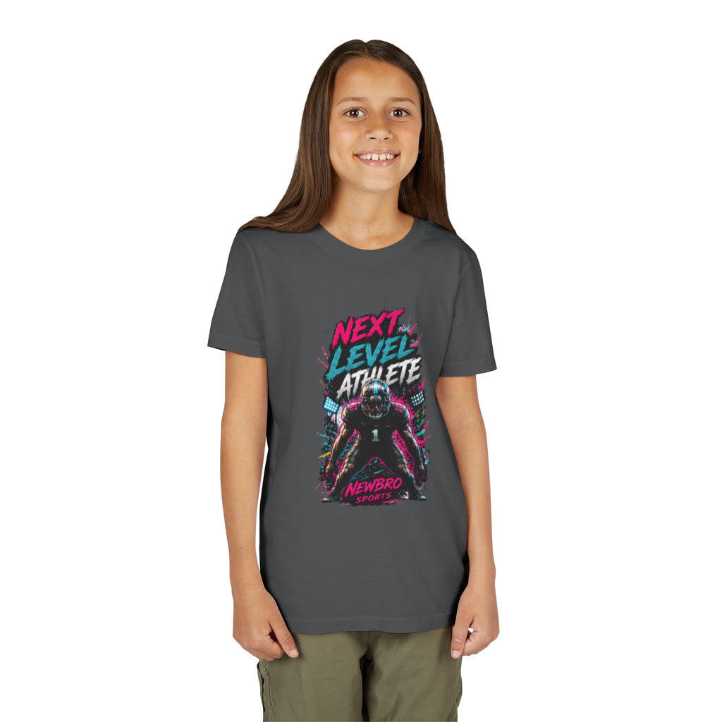 Youth Tee - "Next Level Athlete" Football Graphic Shirt
