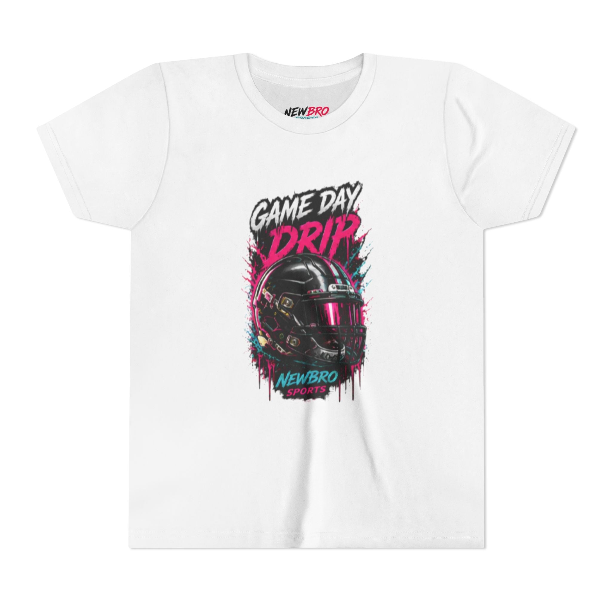 Youth Tee — "Game Day Drip" Helmet Graphic
