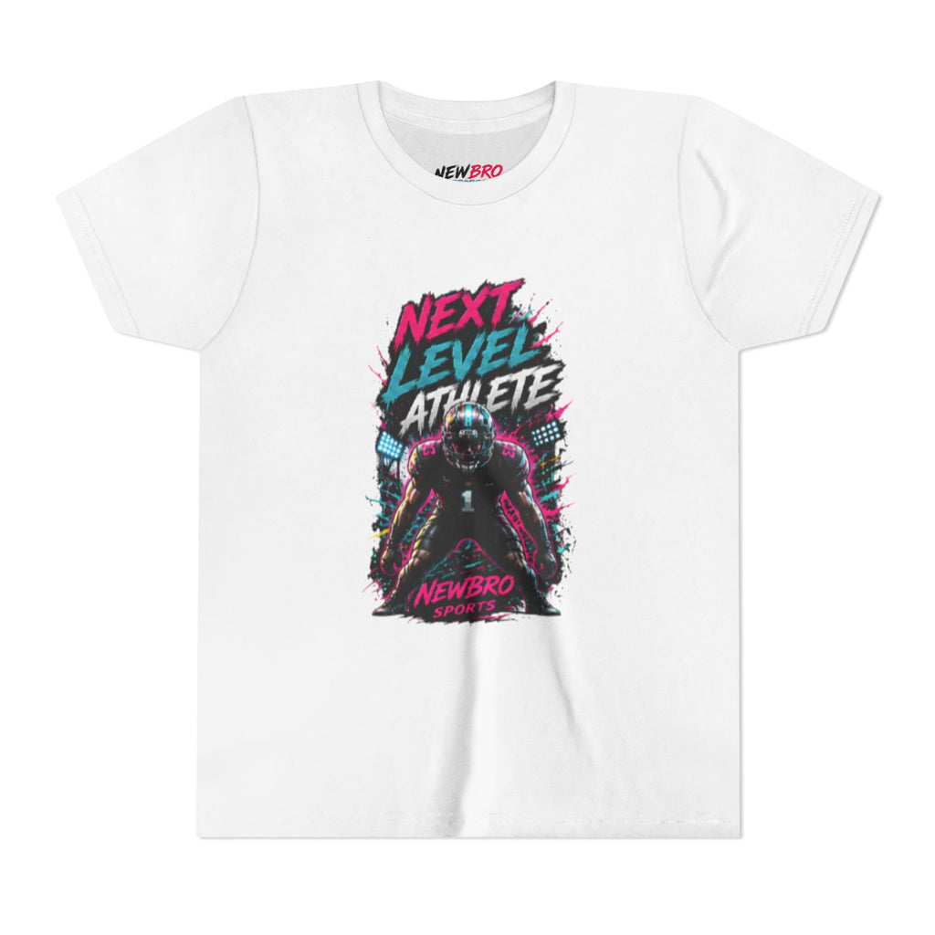 Youth Tee - "Next Level Athlete" Football Graphic Shirt
