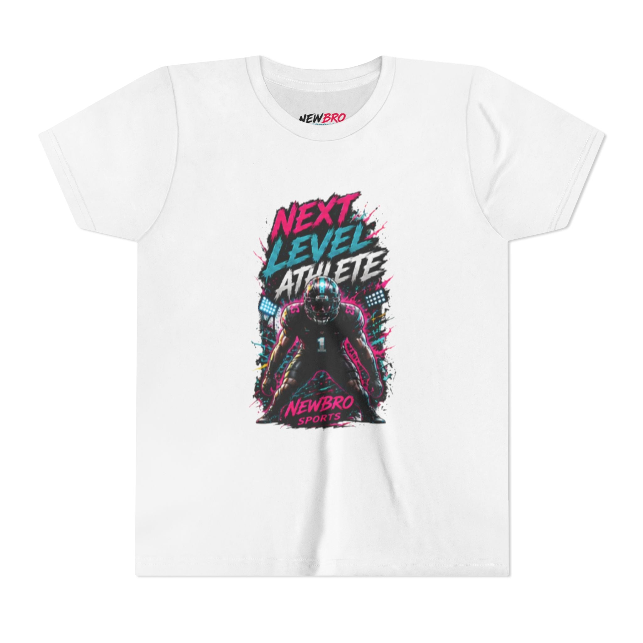 Youth Tee - "Next Level Athlete" Football Graphic Shirt