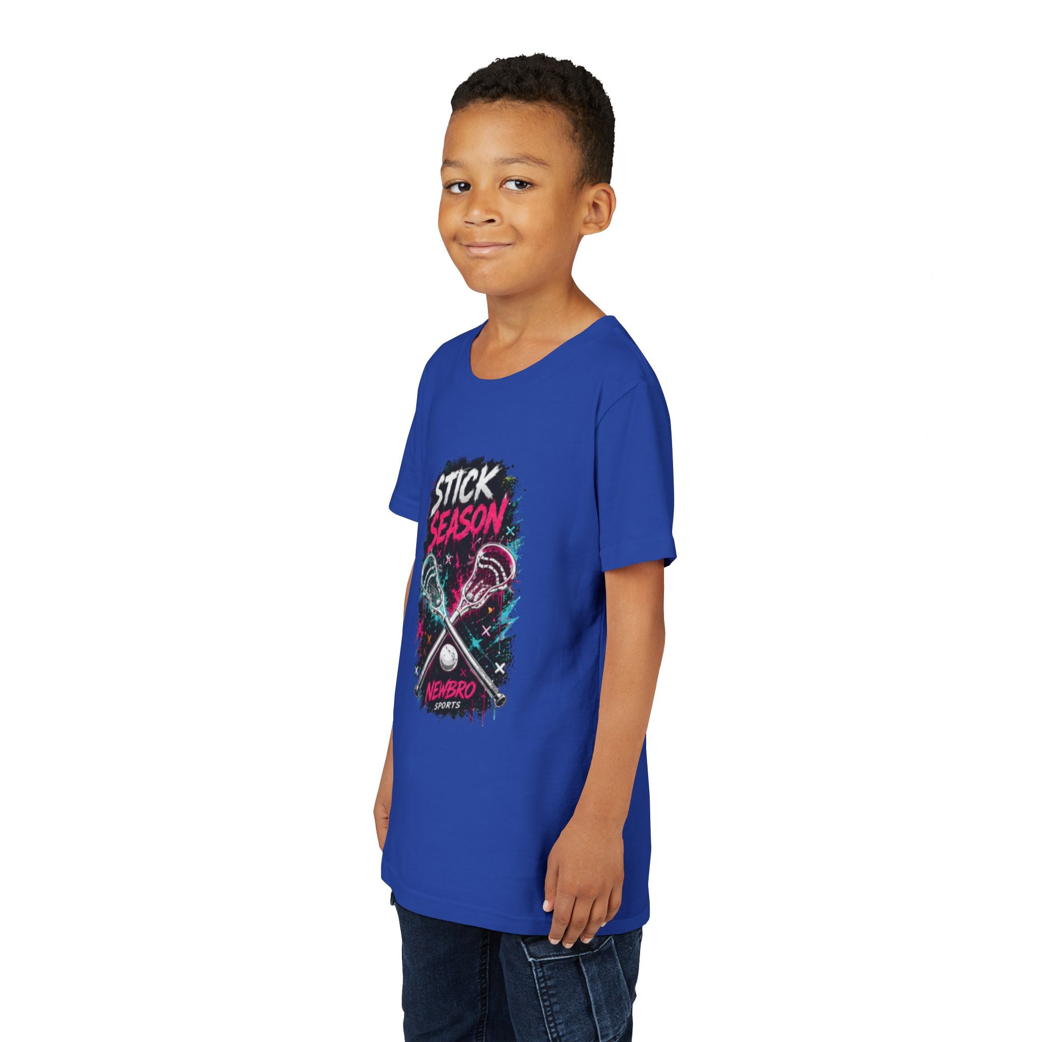 Youth Lacrosse Tee – "Stick Season" Graphic Short Sleeve
