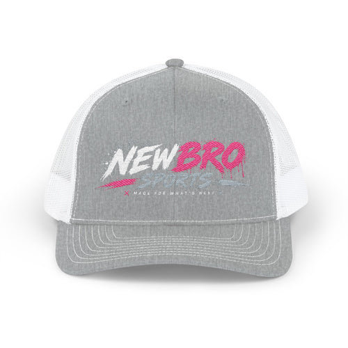 Snapback Trucker Cap — "New Bro Sports" Retro Paint-Style Logo