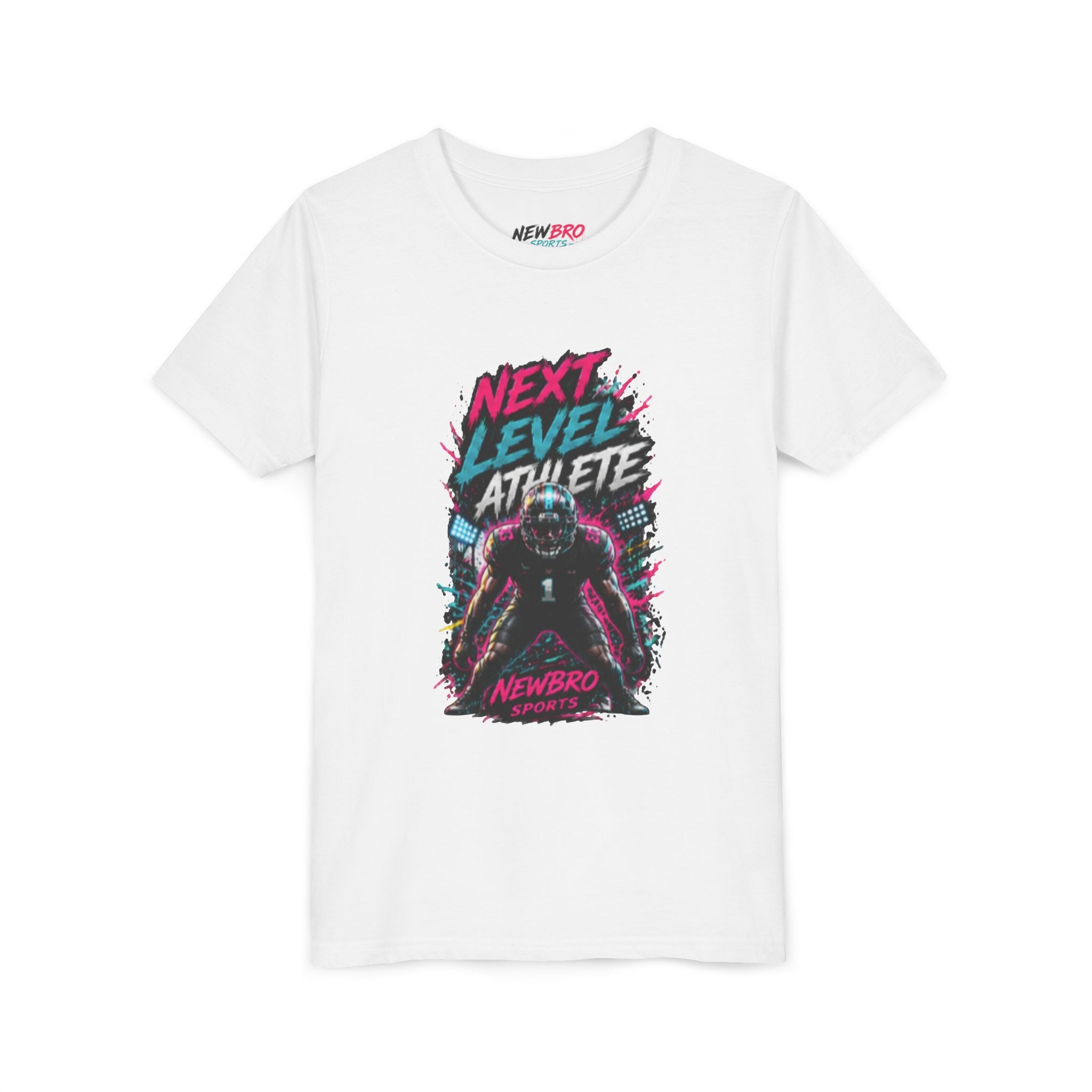 Youth Tee - "Next Level Athlete" Football Graphic Shirt