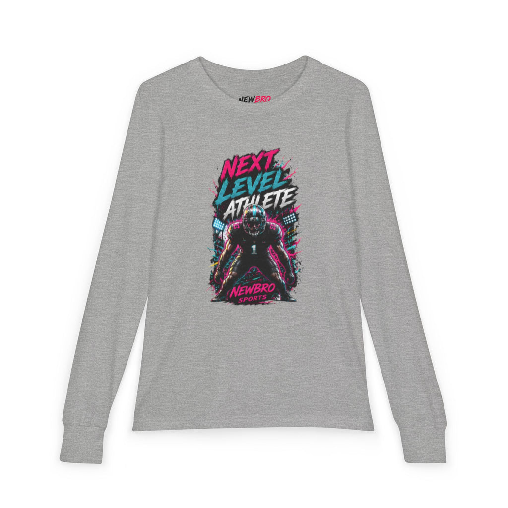 Next Level Athlete Youth Long Sleeve Tee — Retro Gamer Sports Graphic Shirt