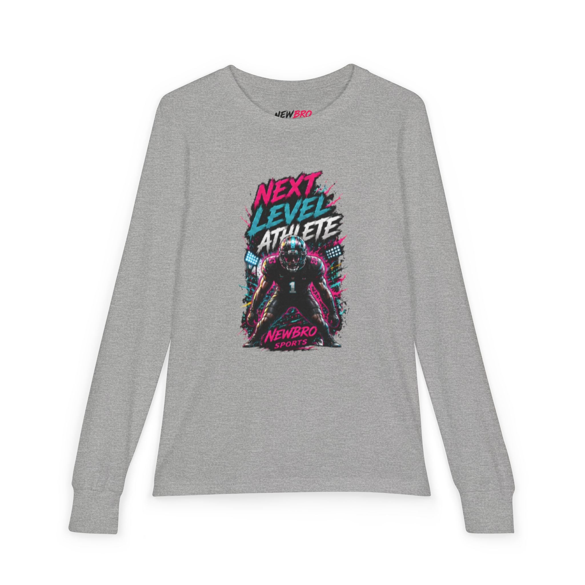 Next Level Athlete Youth Long Sleeve Tee — Retro Gamer Sports Graphic Shirt