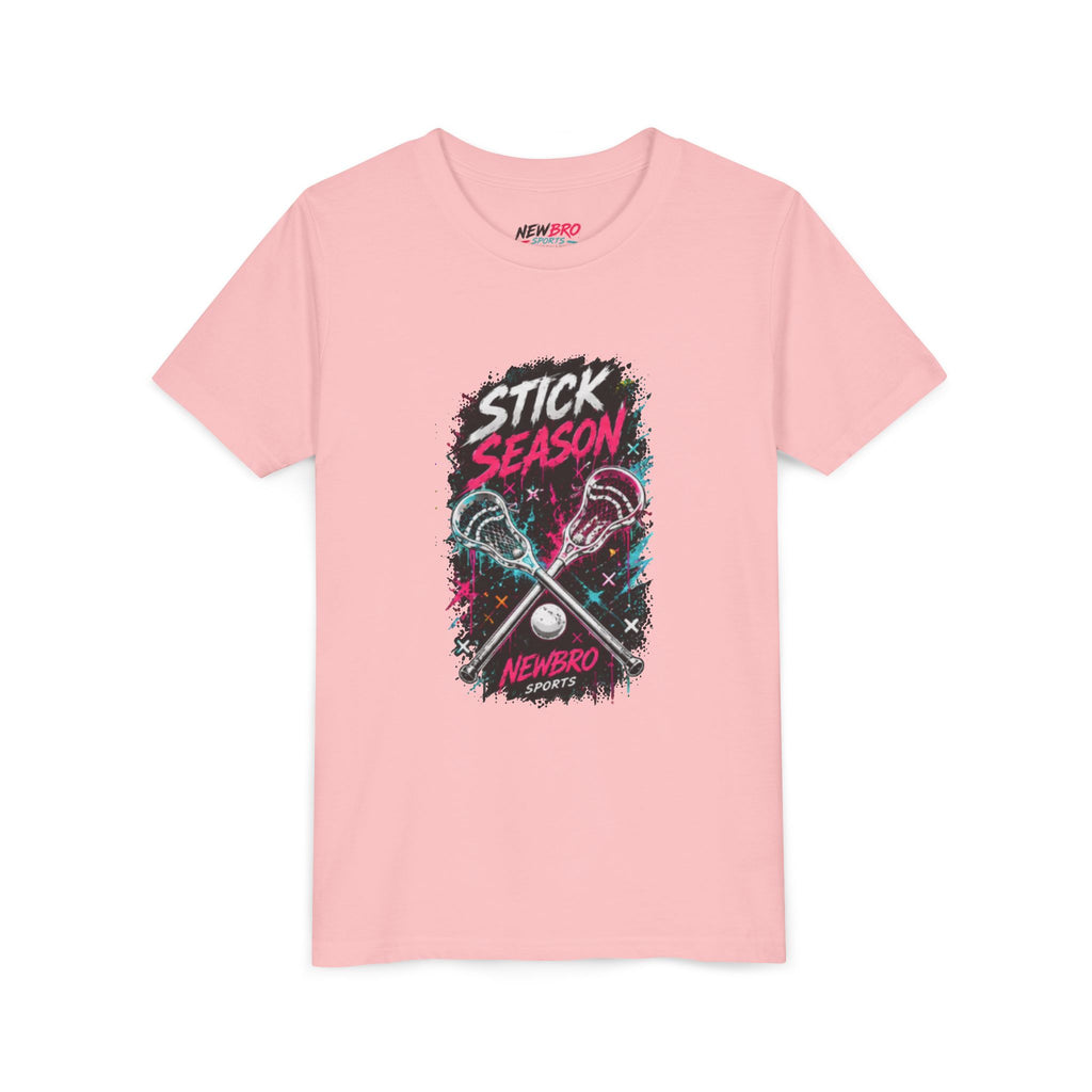 Youth Lacrosse Tee – "Stick Season" Graphic Short Sleeve