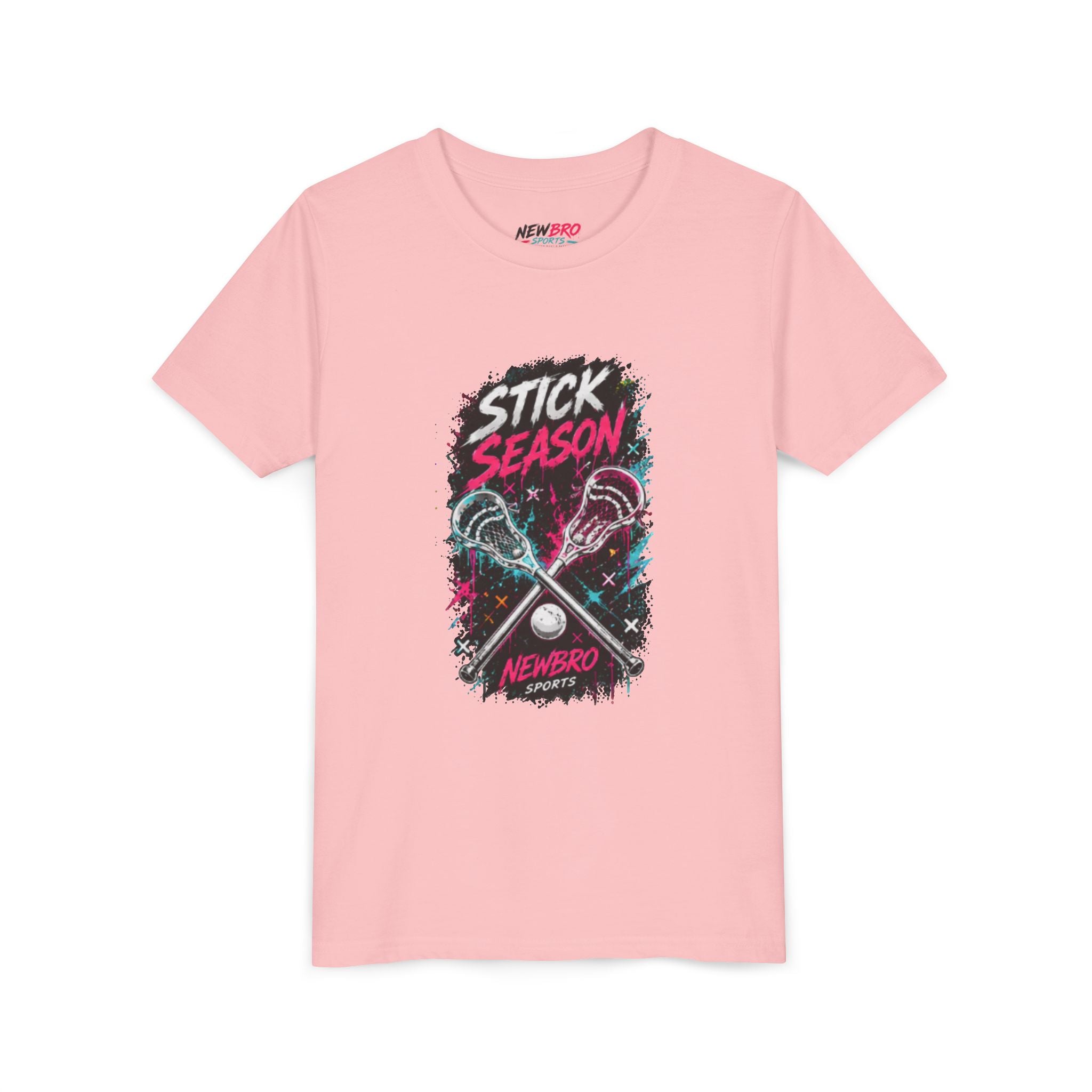 Youth Lacrosse Tee – "Stick Season" Graphic Short Sleeve