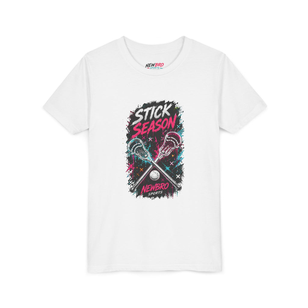 Youth Lacrosse Tee – "Stick Season" Graphic Short Sleeve