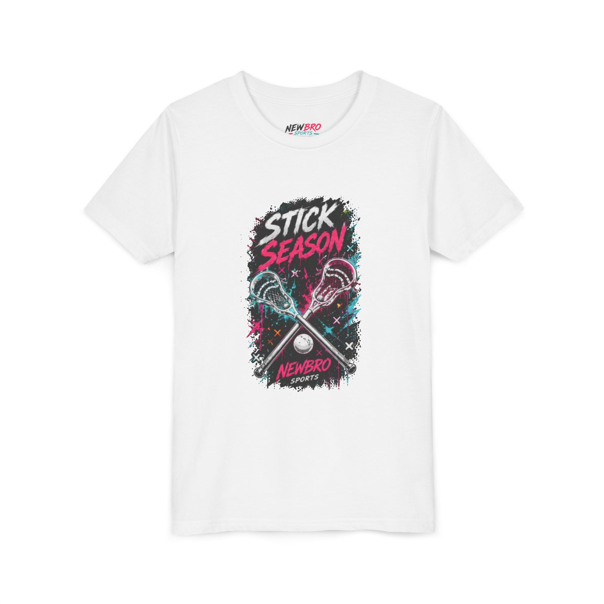 Youth Lacrosse Tee – "Stick Season" Graphic Short Sleeve