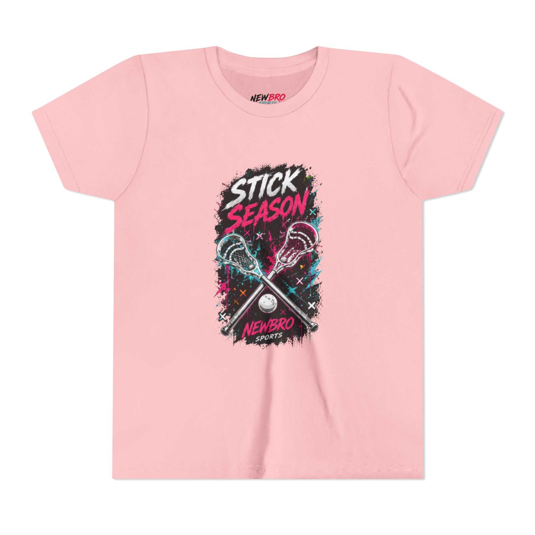 Youth Lacrosse Tee – "Stick Season" Graphic Short Sleeve