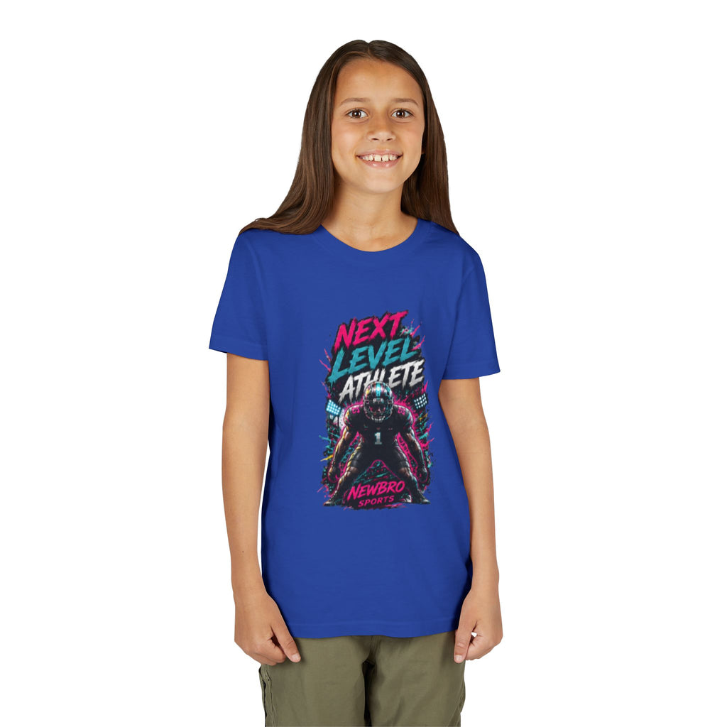 Youth Tee - "Next Level Athlete" Football Graphic Shirt