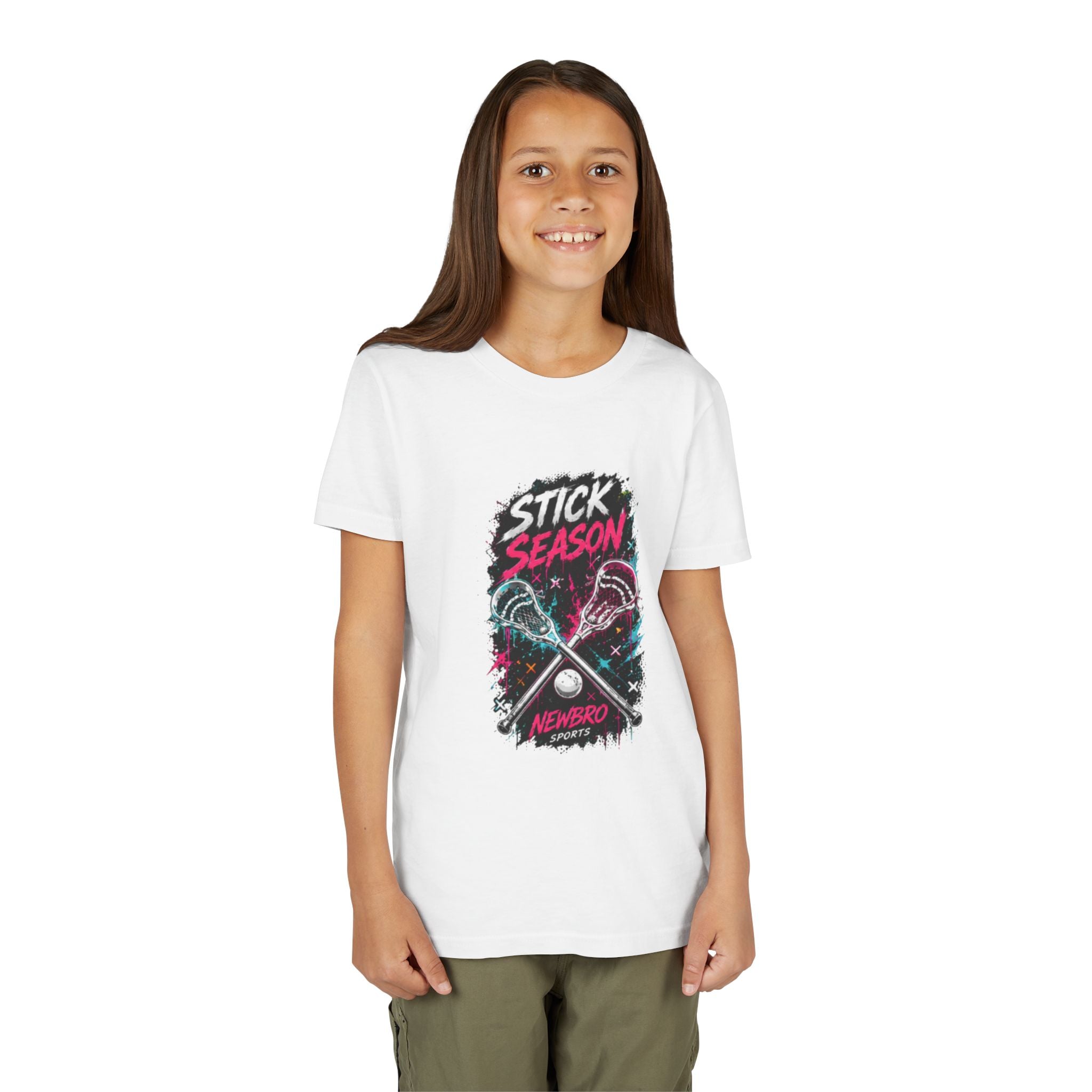 Youth Lacrosse Tee – "Stick Season" Graphic Short Sleeve