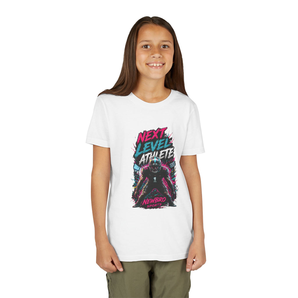 Youth Tee - "Next Level Athlete" Football Graphic Shirt