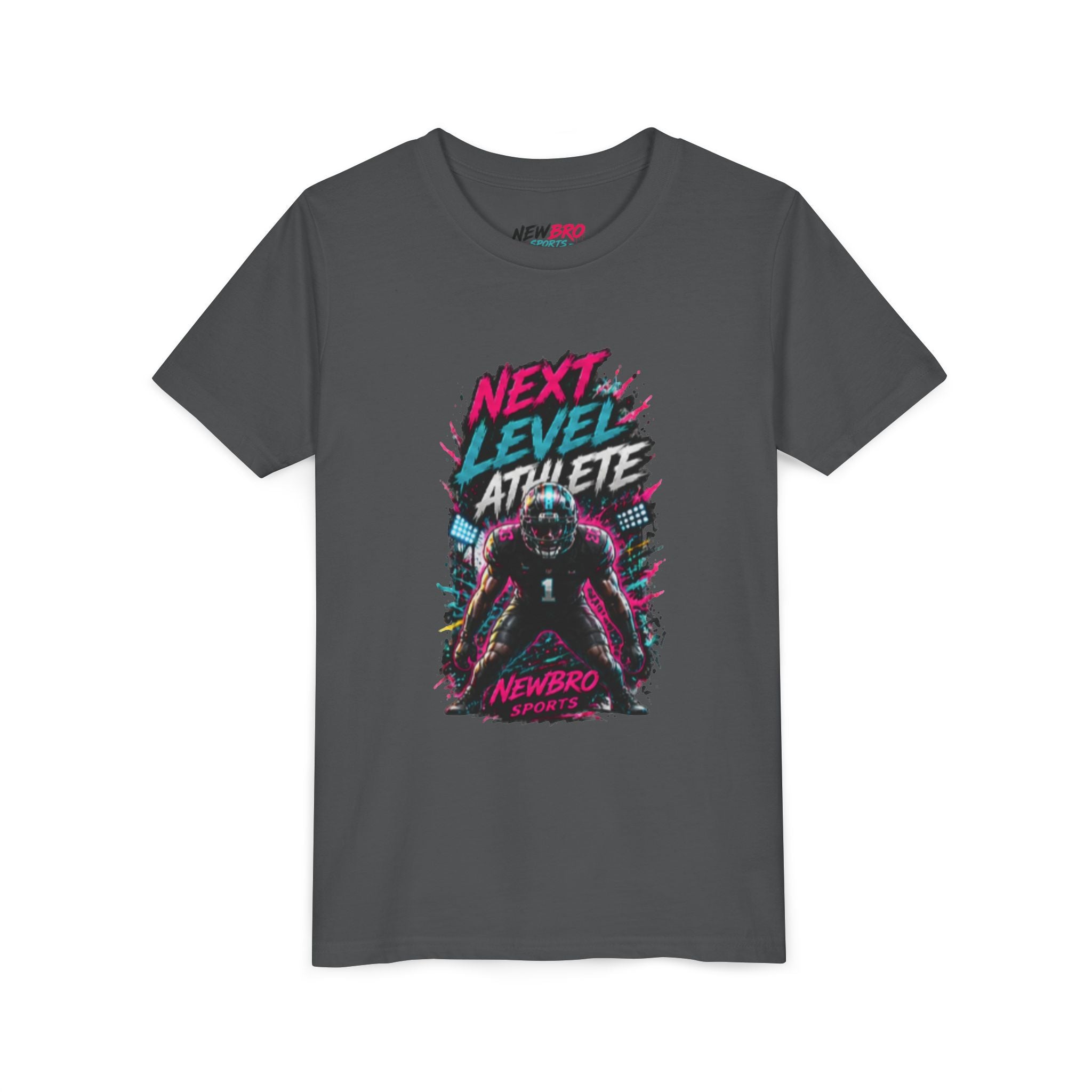 Youth Tee - "Next Level Athlete" Football Graphic Shirt