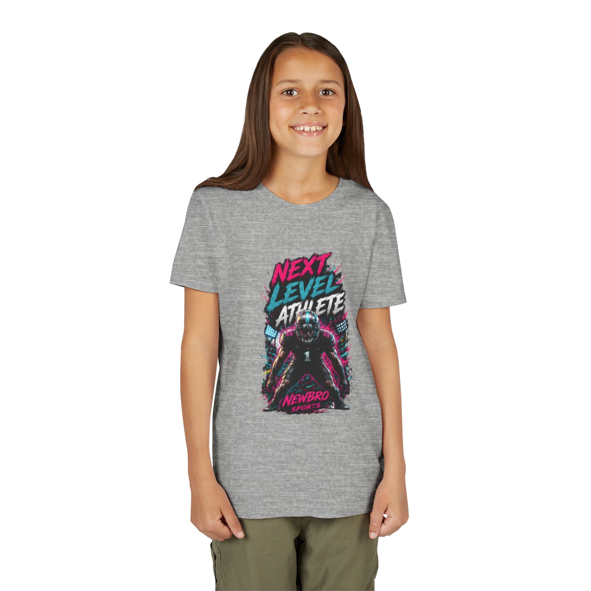 Youth Tee - "Next Level Athlete" Football Graphic Shirt